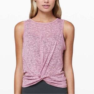 Lululemon Athletica Breeze Through Twist  Tank in Pink